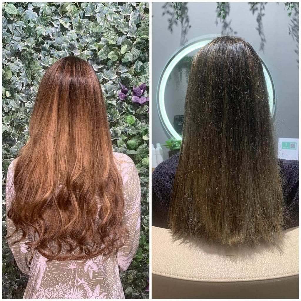 Brasilianische Haarverlangerung Vorher Nachher