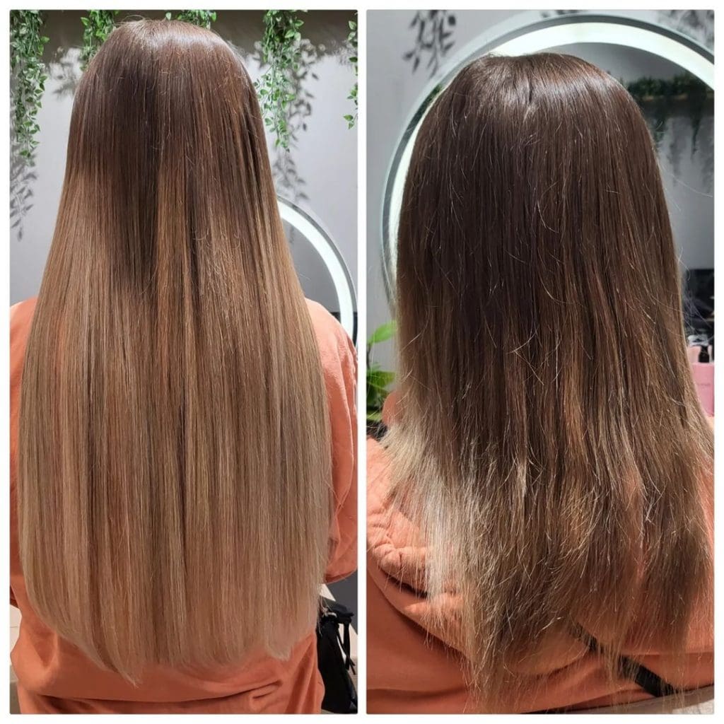 Brasilianische Haarverlangerung Vorher Nachher